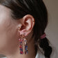 Boucles d'oreilles en acier inoxydable et résine - Colette