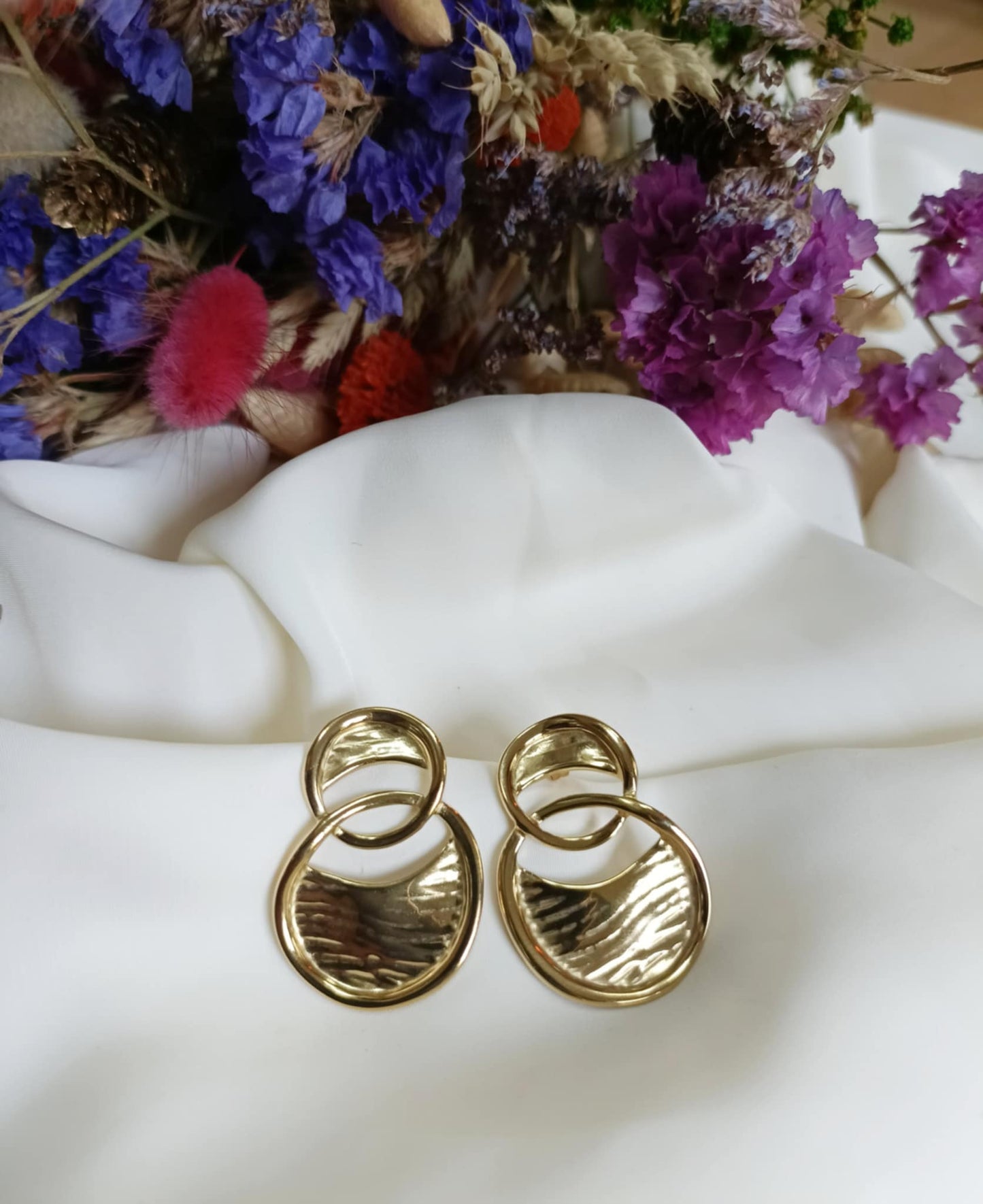 Boucles d'oreilles en acier inoxydable - Ania