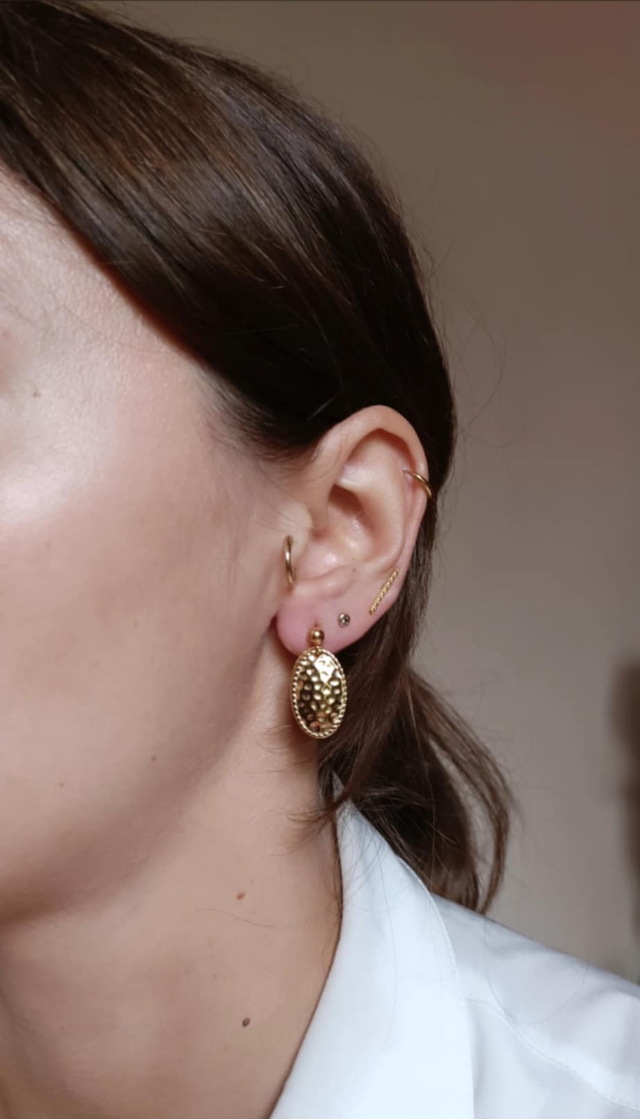 Boucles d'oreilles en acier inoxydable - Valia