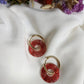 Boucles d'oreilles en acier inoxydable et résine - Ninette