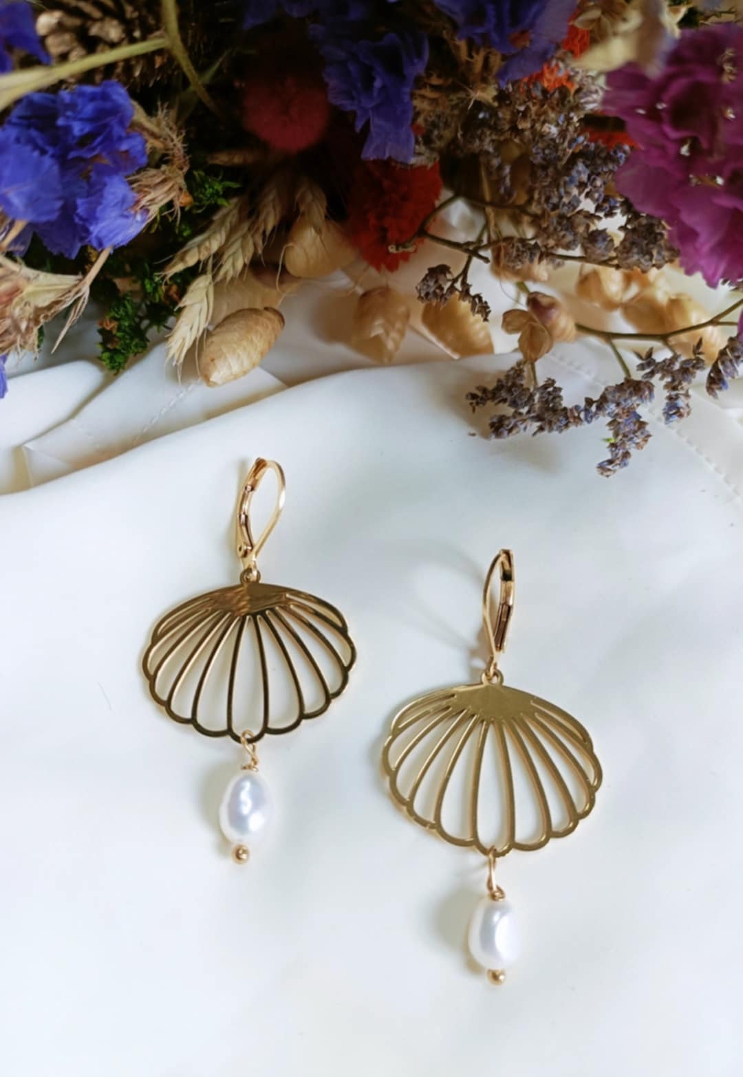 Boucles d'oreilles en acier inoxydable - Selin