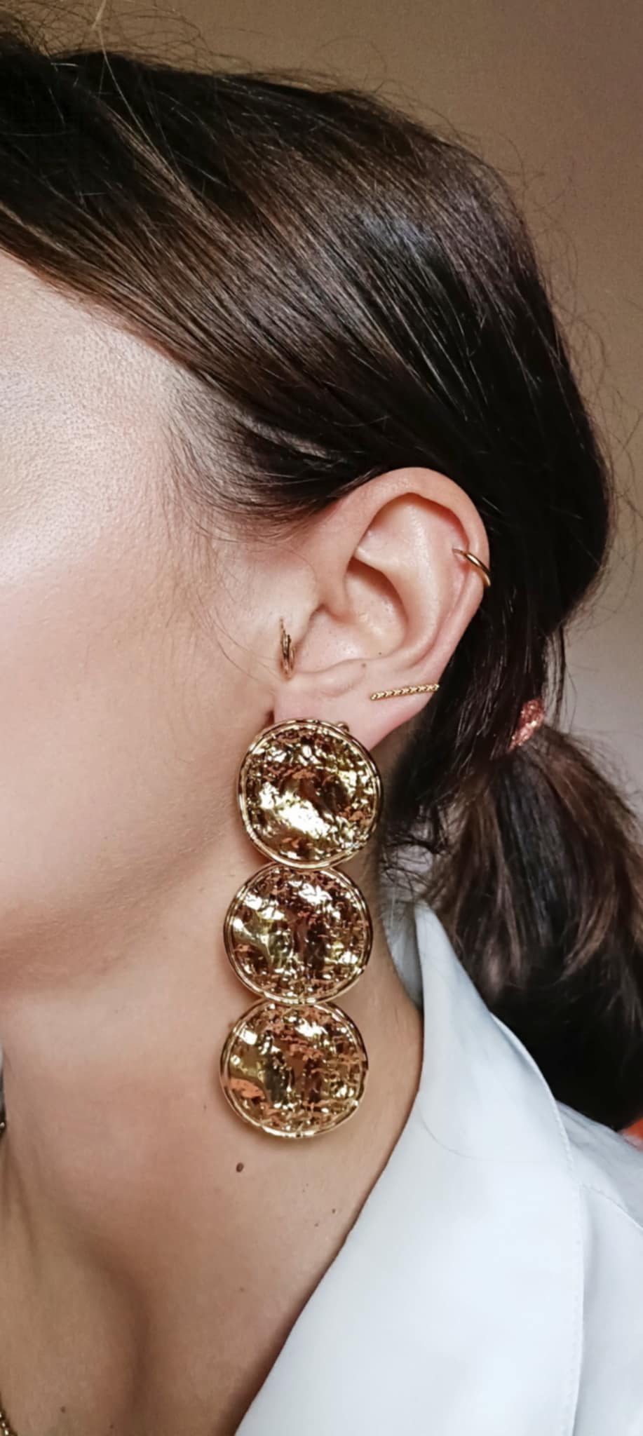 Boucles d'oreilles en acier inoxydable - Plume