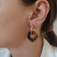 Boucles d'oreilles en acier inoxydable et résine - Ninette