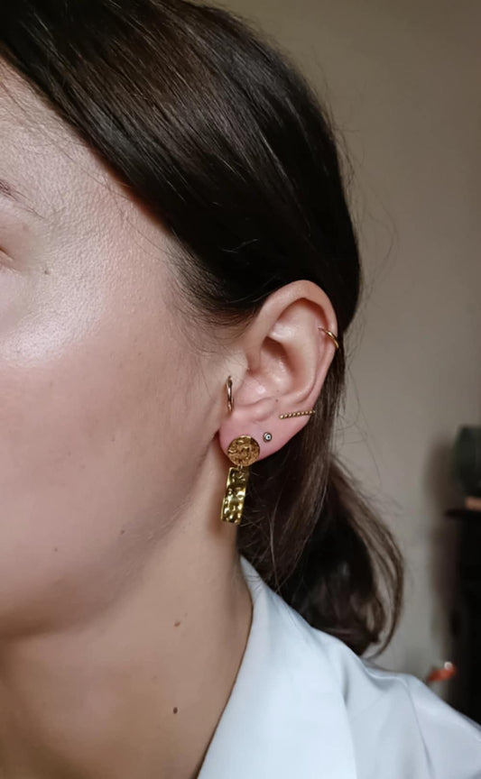 Boucles d'oreilles en acier inoxydable  - Zaly