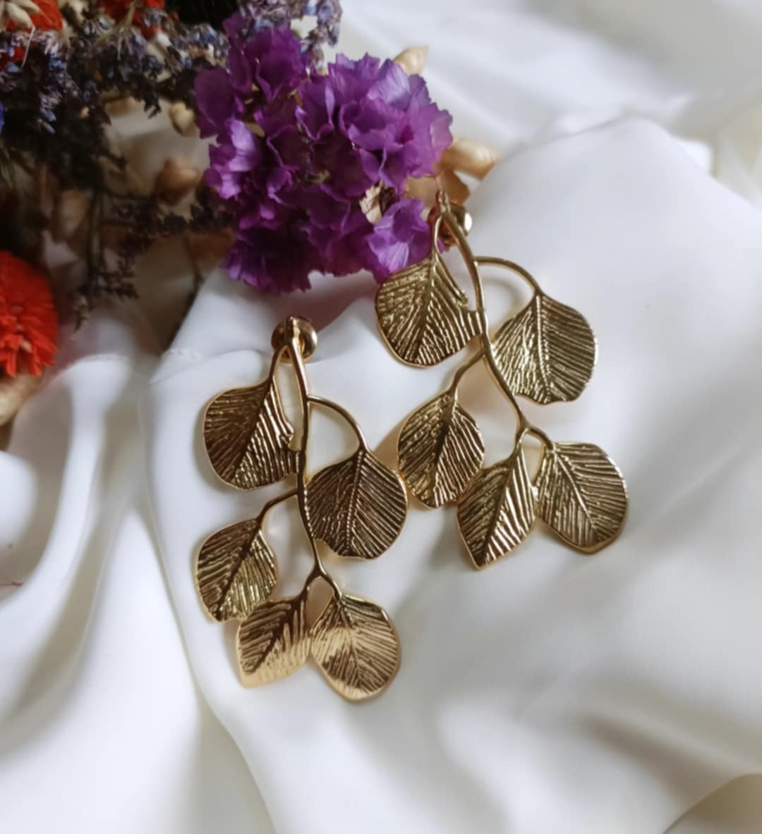 Boucles d'oreilles en acier inoxydable - Héléna