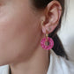Boucles d'oreilles en acier inoxydable et résine - Ninette