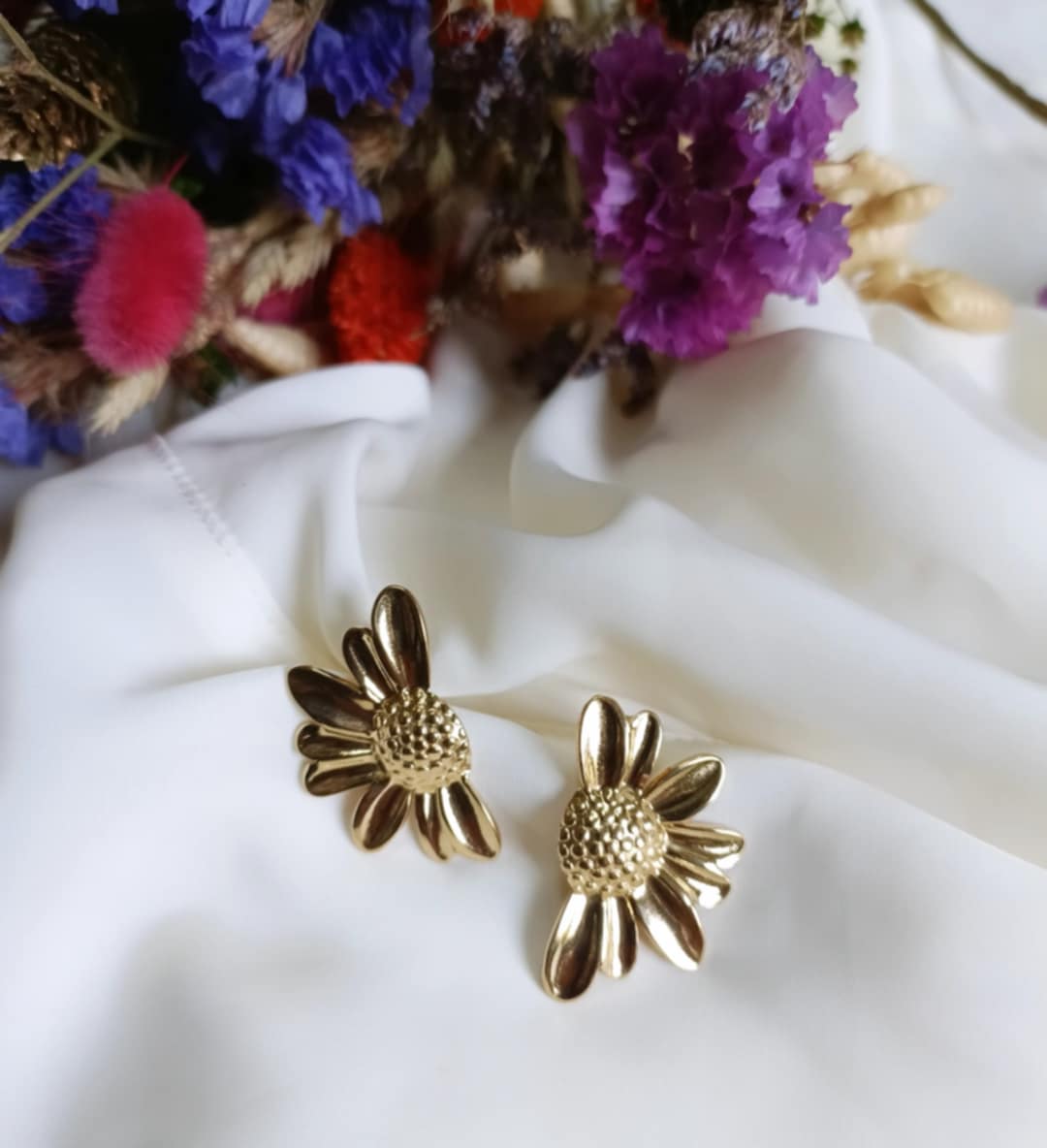 Boucles d'oreilles en acier inoxydable - Marguerita