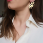 Boucles d'oreilles acier inoxydable - Modèle Jungle