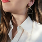 Boucles d'oreilles en laiton doré à l'or fin - Tina