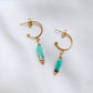 Boucles d'oreilles en acier inoxydable - Terrazzo blue