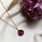 Collier en acier inoxydable - Irma purple